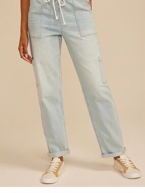 Maurice’s Light Wash Drawstring Utility Jeans - Women